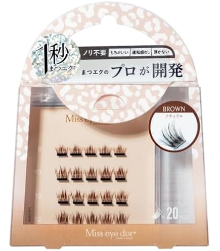 Amazon | 【 1秒まつエク 公式 】 つけまつげ のり不要 Miss eye d'or