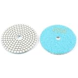 コンクリート厚さ5mmの樹脂ダイヤモンド研磨パッド2000グリット?ブルー2本