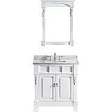 Virtu gs-4036-wmsq-。。-002 Huntshire 36インチシングル洗面化粧台セット GS-4036-WMSQ-WH-002 1