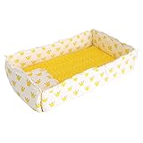 B Blesiya ベビーベッドセット　ベッド背もたれ　ベッドバンパー　掛け布団　マットレス　枕　弾性コットン　全10種類 - クラウン, 120x65cm