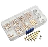 120個M3銅真鍮柱にらみ合い回路スペーサーPCBボード・ナッツ・ネジ