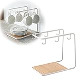 皿 収納 ラック カップ＆ソーサーラック トスカ ホワイト 02781
