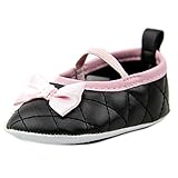 Luvable Friends Quilted ベビー 米国 0-6 Months ブラック メアリージェーンズ [並行輸入品]