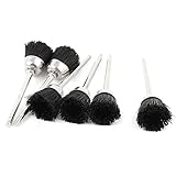 uxcell 研磨ブラシ ホイール 交換用 回転工具 15mm ブラック ナイロン カップ ポリッシャー6個