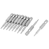 T5ヒント1/4インチ六角シャンク50ミリメートル長いトルクスドライバービット10個入り