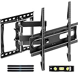 AX WABER テレビ壁掛け金具 32～65インチ対応 フルモーション式 耐荷重45kg tv壁掛け金具 かべかけ金具テレビアーム ウォールマウント 対応 4K LED LCD 中型 前後＆上下＆左右回転可動式壁掛け アーム壁掛 VESA max 400x400 mm TV WALL MOUNT AX02MB01