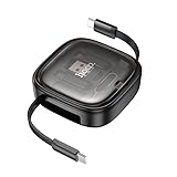hoco. U140 巻き取りケーブルセット U140-SETシリーズ PD 最大60W 変換チップ iOS microUSB USB-A SIMピン (ブラック)