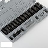 15 Pcs 1/2 Drive Deep Air Impact Socket Set -SAE- by ATE Tools