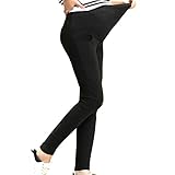 LAPHSODA(ラフソーダ) マタニティ ウェア ストレッチ ロング マタニティパンツ ブラック Lサイズ