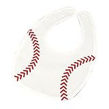 杜屋トヤ　ベビー用品　食事用スタイ　よだれかけ　ビブ　スナップ　かわいい　フード　バスケツト·ボール　ベース·ボール　出産祝い　プレゼント　保育園　21cm x 27 cm (C)