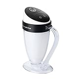 Shioyaw USB 超音波式 卓上加湿器 安全性高い 空焚き防止機能 リラックスの雰囲気 車用 カップ ブラック