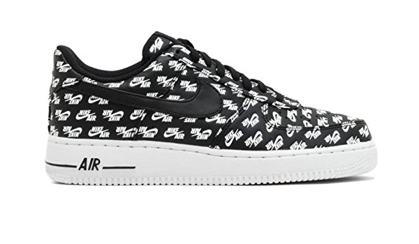 Air force 1 low all over logo black Outlet