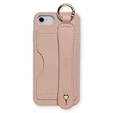 NATURALdesign NATURAL design iPhone se ケース 第3世代 第2世代 落下防止バンド 背面ケース Felicia (ダスティピンク)