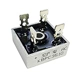 Poilee 5個 単相ダイオード ブリッジ整流器 35A 1000V KBPC3510 ブリッジダイオード 整流器 電子工作 部品 セット