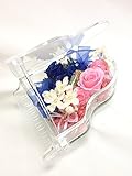 【プリザーブドフラワー／グランドピアノシリーズ】ロミオとジュリエットの永遠の恋をピンクと青の薔薇に託して…