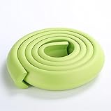 コーナークッション 全長2m 7色 4m両面テープ付 コーナーガード ケガ防止 家具保護 (グリーン)