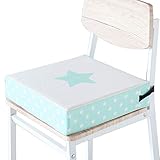 プッパプーポ 大判高さ調節お子様用クッション 【one starアクア】 お手入れ取り付け簡単 ネット限定