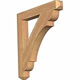 Ekena Millwork bkt04 X 18 X 18oly04rdfオリンピックCraftsman Rough Sawnブラケット 30"D x 30"H BKT04X30X30OLY04SW