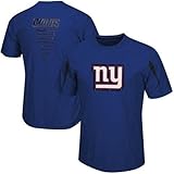 新しいYork Giantsマジェスティックビッグロゴ合成ロイヤルシャツメンズBig & Tallサイズ 3X