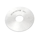 uxcell チップソー 丸ノコ HSS素材 グレー 60mmの外径 0.4mmの厚さ 72の歯数