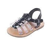 anshinto新しいファッション新生児赤ちゃん女の子ベビーソフトMoccs靴ソフトSoledノンスリップフットウェアサンダル ブラック