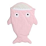 lemonda子供用 寝袋 シュラフ ブランケット お昼寝布団 ベビー/赤ちゃん対応 やさしい肌触り サメの形 暖かい キッズシェラフ 毛布 かわいい 出産祝い