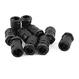 ケーブル・ホース・コネクタ（10個）（ブラック）のまわりで柔軟なAD15.8 PG11プラスチック