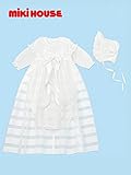 [ミキハウス] MIKIHOUSE 【ミキハウス(ベビー)】 【箱付】お宮参り・ご退院に☆華やかセレモニードレス３点セット 40-1926-361 白/フリー<50-60cm（0-3ヶ月くらい）>