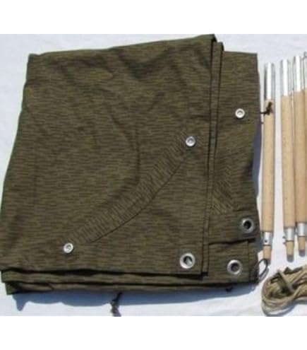 Amazon | ドイツ軍放出品 テントシート 軍幕 Flecktarn フレクター迷彩