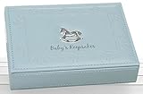 Beautiful Blue Baby Boy Keepsake Box with Rocking Horse Icon By Haysom Interiors by Haysom Interiors