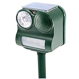 ULTY 害獣ハンター 音声 光 カラス 鳥 ソーラー式 防滴 ソーラー式 太陽光パネル 猫 犬 ネズミ キツネ げっ歯類 庭 ガーデニング UL-GH-192C