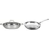 Scanpan 22013 Impact 32cm Chef Pan Stainless Steel and Scanpan SP71002000 Impact Fry Pan, 20cm Diameter, Silver