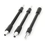 uxcell フレキシブルエクステンションドライバー　ロングエクステンションバー　125mm　3.2mm径　六角ドライバツール　3枚入