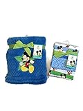 Disney Baby Mickey Mouse Baby Blanket Set - One Plush Baby Blanket & Three Flannel Blankets [並行輸入品]