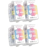 【Momono】BC-365XL BC-366XL 詰め替え 補充インク 4本（4CLR） 互換インク 染料 3色カラー 365 366 BC-365 BC-366 互換 インクカートリッジ 大容量 個別包装 増量 説明書付き PIXUS TS3530