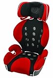カーメイト エールベベ サラットハイバックジュニア クワトロ 3歳から11歳用ジュニアシート(軽量&通気性強化モデル) グラファイトレッド