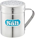 遠藤商事 業務用 調味缶 大 手付 S缶 (しお) [調味料入れ] 18-8ステンレス 日本製 BTY04002