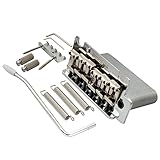 Wilkinson 10.8mm ビンテージスタイル フルブロックST ポップインアーム MIJ/MIK ストラト用トレモロブリッジ 2点、クローム