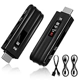 Aceele新登場ワイヤレスHDMI送受信機 1080P&60Hz 5.8G/2.4Gデュアルバンド プラグ&プレイ 無線距離50m 超低遅延 音画同期出力 拡張モード ランスミッター レシーバー 最大8台まで増設 コンパクトサイズ 収納便利 TV/会議ボード/Mac/Laptop/カメラ/監視カメラなど対応 会議室/教室/自宅 【日本技適認証取得】