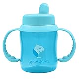 海外直送品Flip Top Sippy, Aqua 1 Ct by Green Sprouts