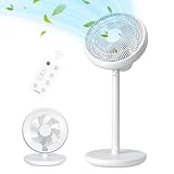 [禄越] リビング扇風機 サーキュレーター dcモーター 扇風機 【進化モデル＆節電対策】 リモコン付き 首振り