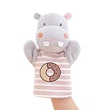 手の人形動物の人形アーリーラーニングドールズファンシーなおもちゃのカバのモデル