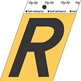 3-1/2"ALU Adhes LetterR, Pack of 10 [並行輸入品]