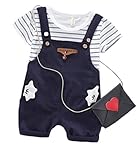 子供服 ベビー服 Tシャツ オーバーオール 上下 2点セット サロペット 夏 半袖 トップス+ズボン カジュアル 1-4歳