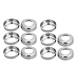 uxcell 手すり部品　ブラケット　ハンドレールプレートカバー　 丸パイプ用 レールカバー 手すりフィッティング 11個入り