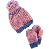 OSHKOSH(オシュコシュ) ハット&ミトンセット コーラル 小物 4～6歳【並行輸入】