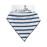 ドリブルアドオン - デザイナーよだれかけ、航海ストライプ (Sock Ons) (x 4) - Dribble Ons - Designer Bib, Nautical Stripe (Pack o
