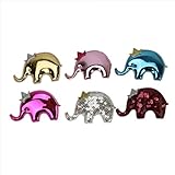 Huele 12pcsベビーガールズヘアクリップToddlers幼児Kidsヘアグログランリボンリボンスナップクリップバレッタアクセサリー