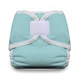 Thirsties Diaper Cover with Hook and Loop, Aqua, Medium by Thirsties [並行輸入品]