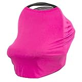 JLIKA Baby Car Seat Covers - Stretchy Infant Canopy and Nursing cover for breastfeeding newborns inf